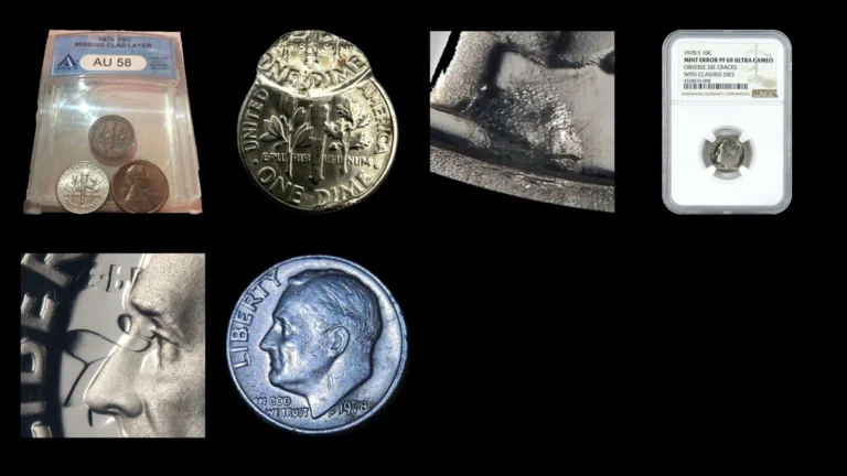 1978 Dime Errors — error coin photographs