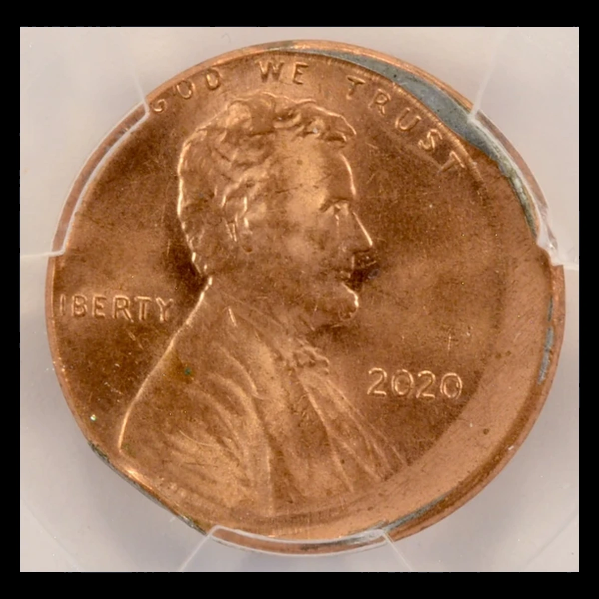 2020 Lincoln Penny: Struck-Through Error