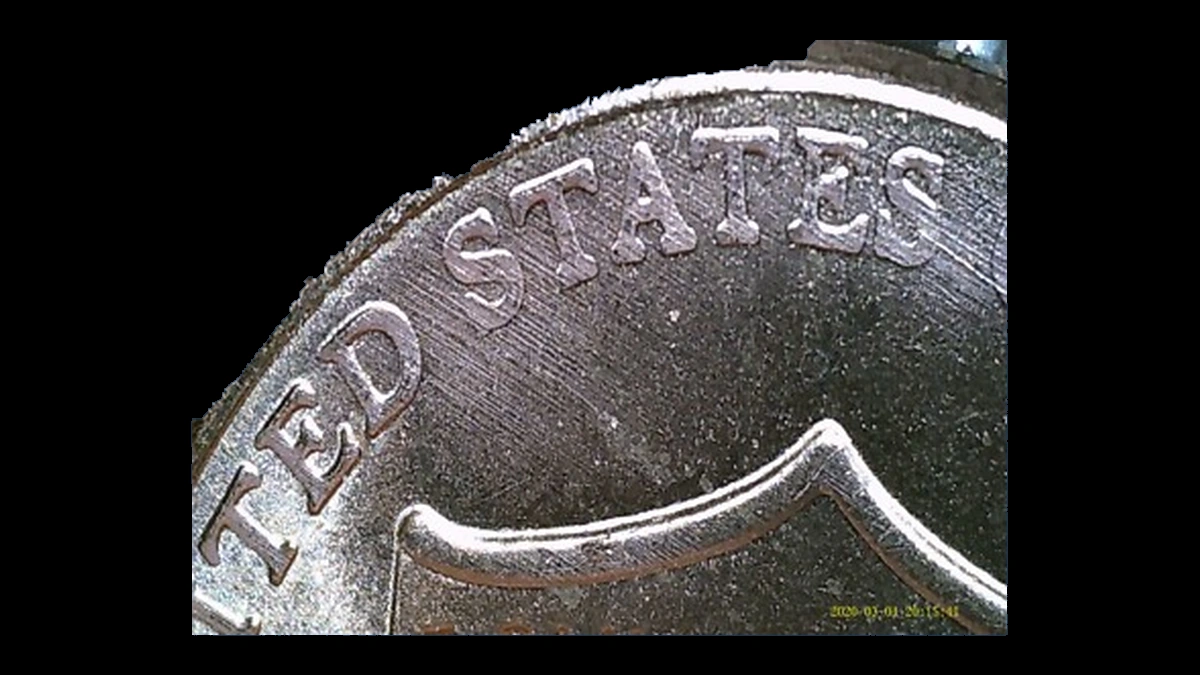 2022 Lincoln Cent (Modern): Die Gouge