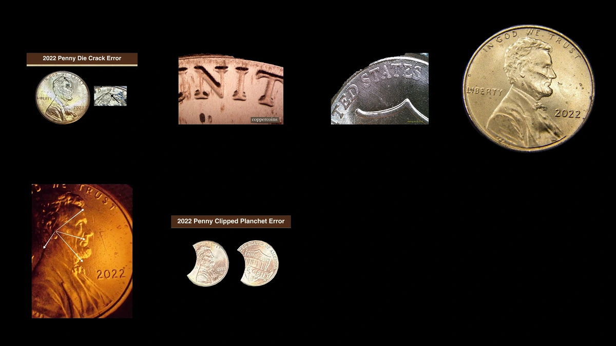 2022 Penny Errors — error coin photographs