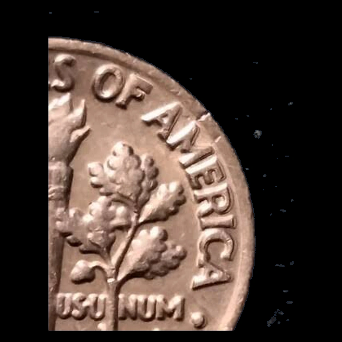 1983 Roosevelt Dime: Misaligned Die