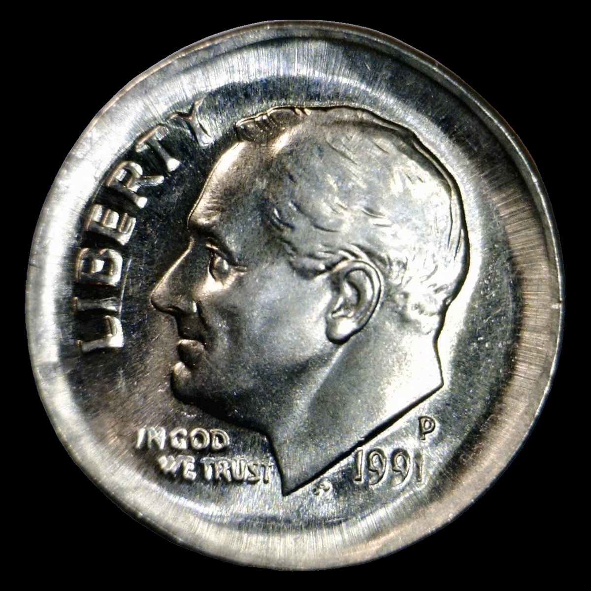 1991 Roosevelt Dime: Broadstrike