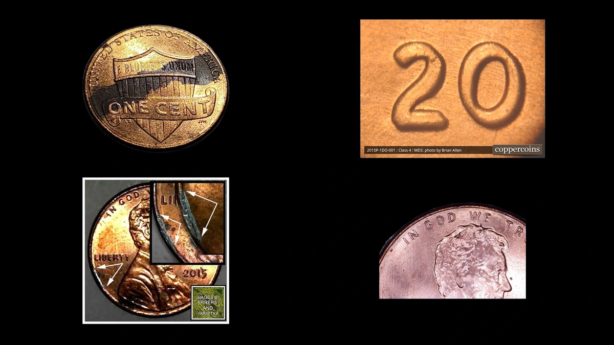 2015 Penny Errors — error coin photographs