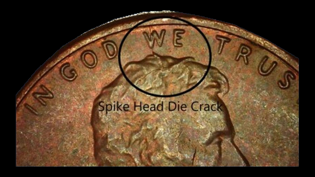 2011 Lincoln Penny: Die Crack / Die Chip