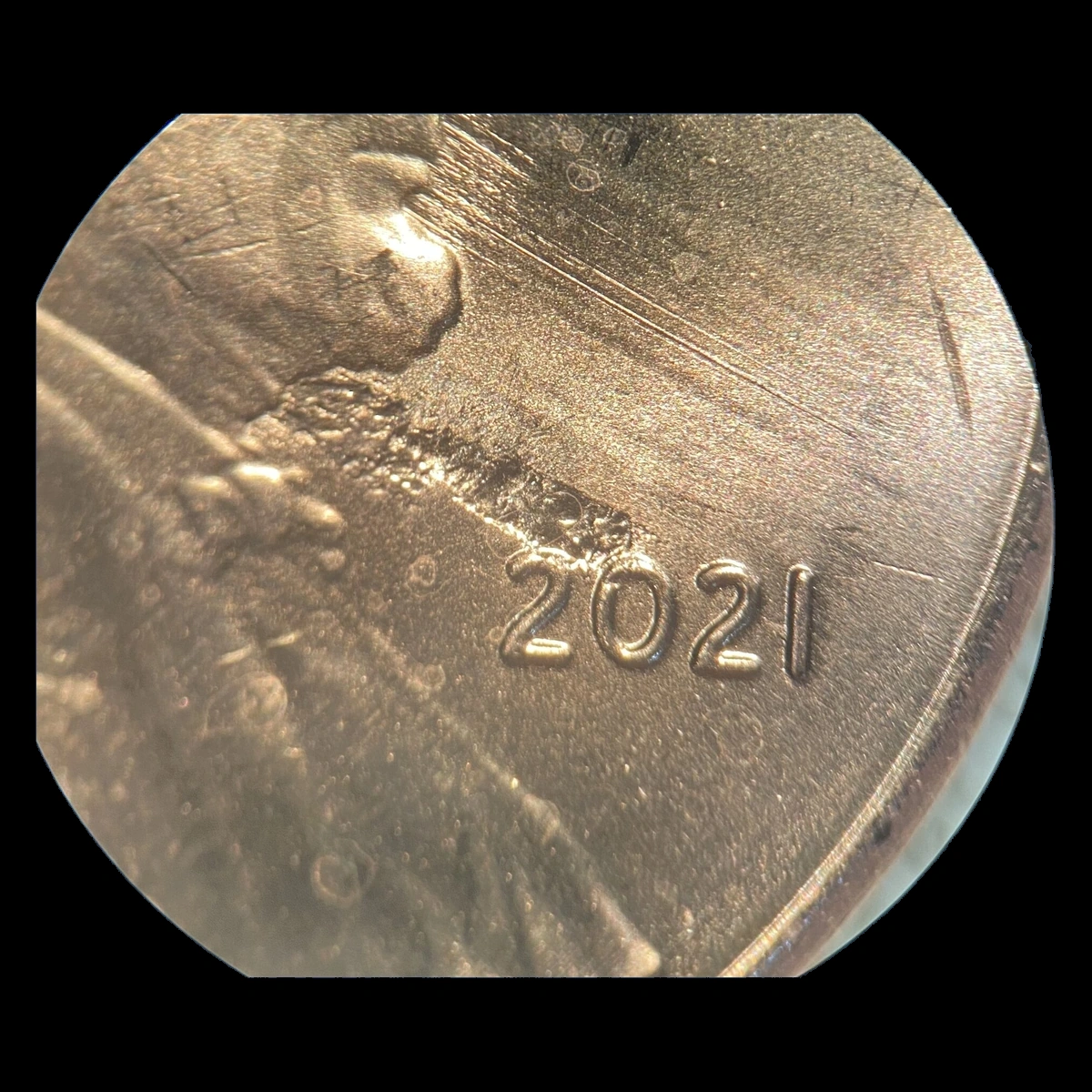 2021 Lincoln Penny: Struck-Through Error