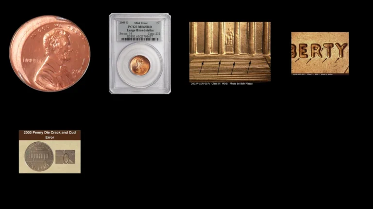 2003 Penny Errors — error coin photographs