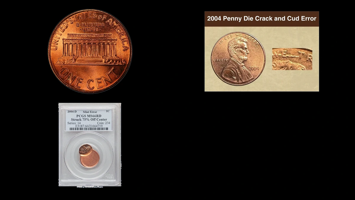 2004 Penny Errors — error coin photographs