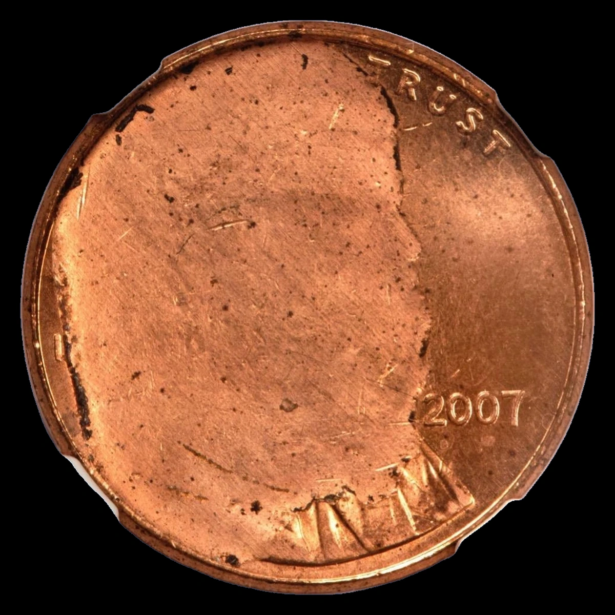 2007 Lincoln Penny: Struck-Through Error