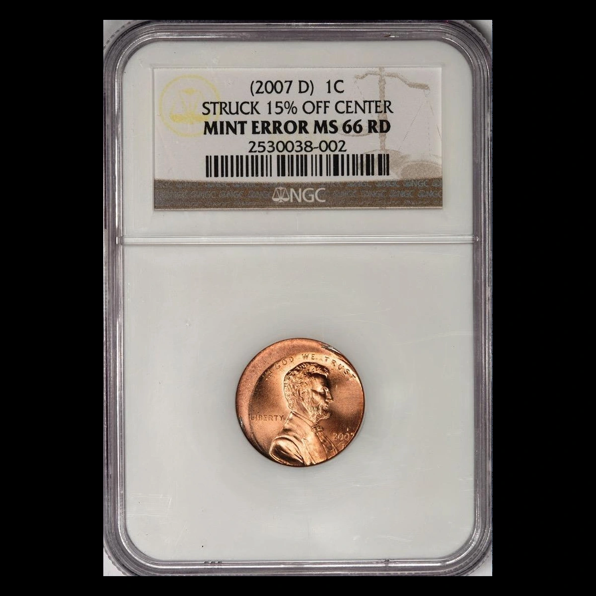 2007 Lincoln Penny: Off-Center Strike