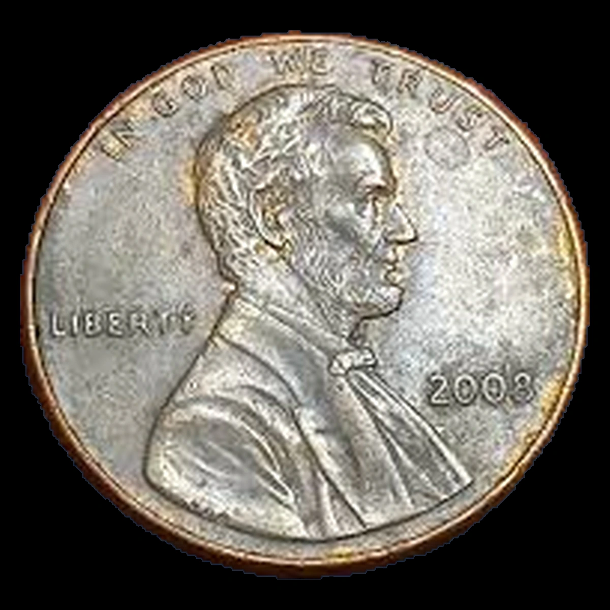 2008 Lincoln Penny: Die Crack / Die Chip