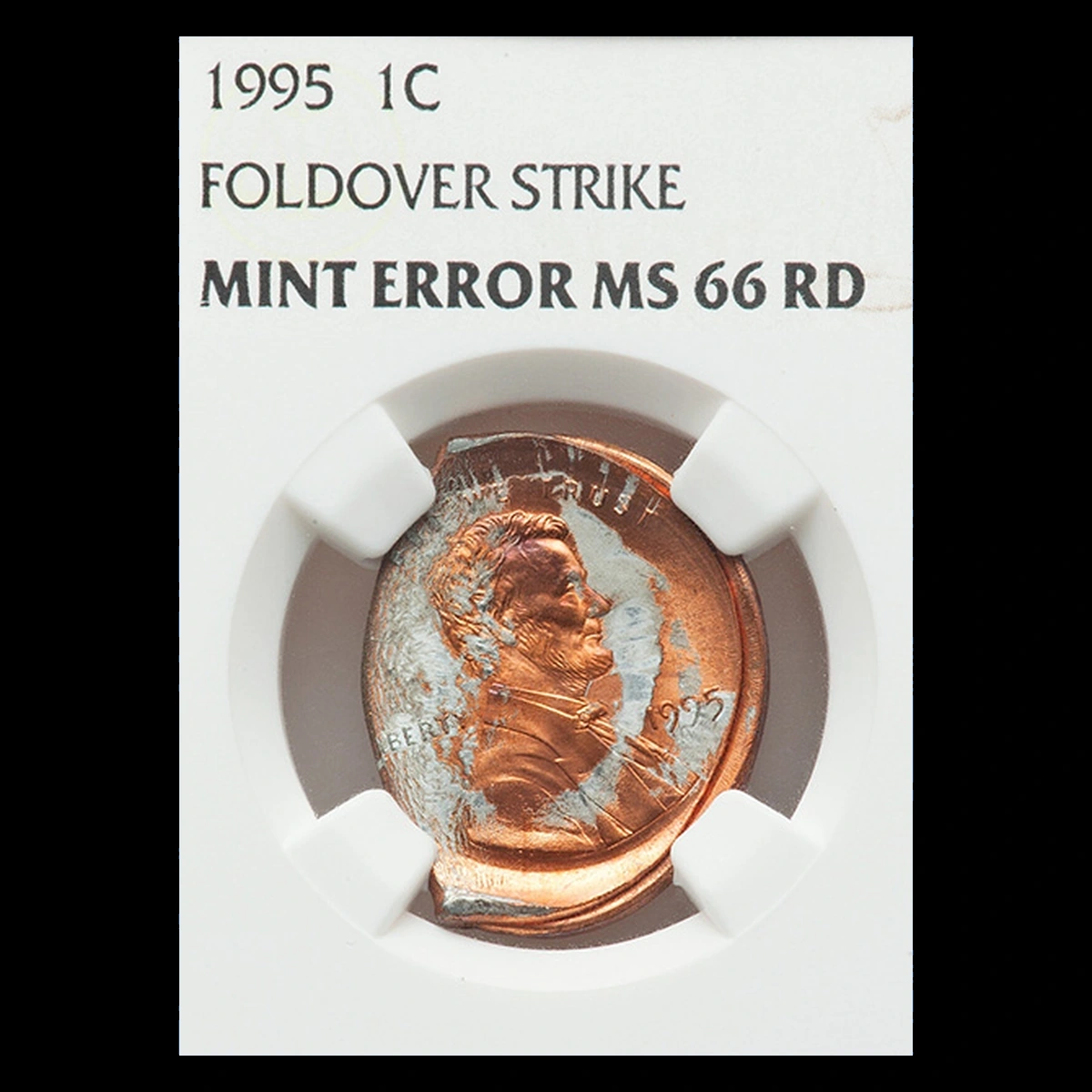 1995 Lincoln Penny: Fold-Over Strike