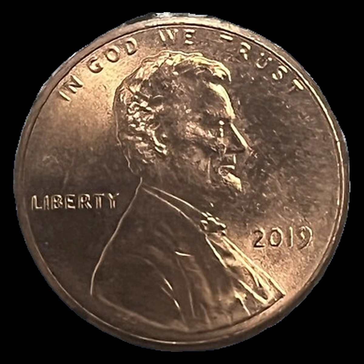 2019 Lincoln Penny: Die Crack / Die Chip