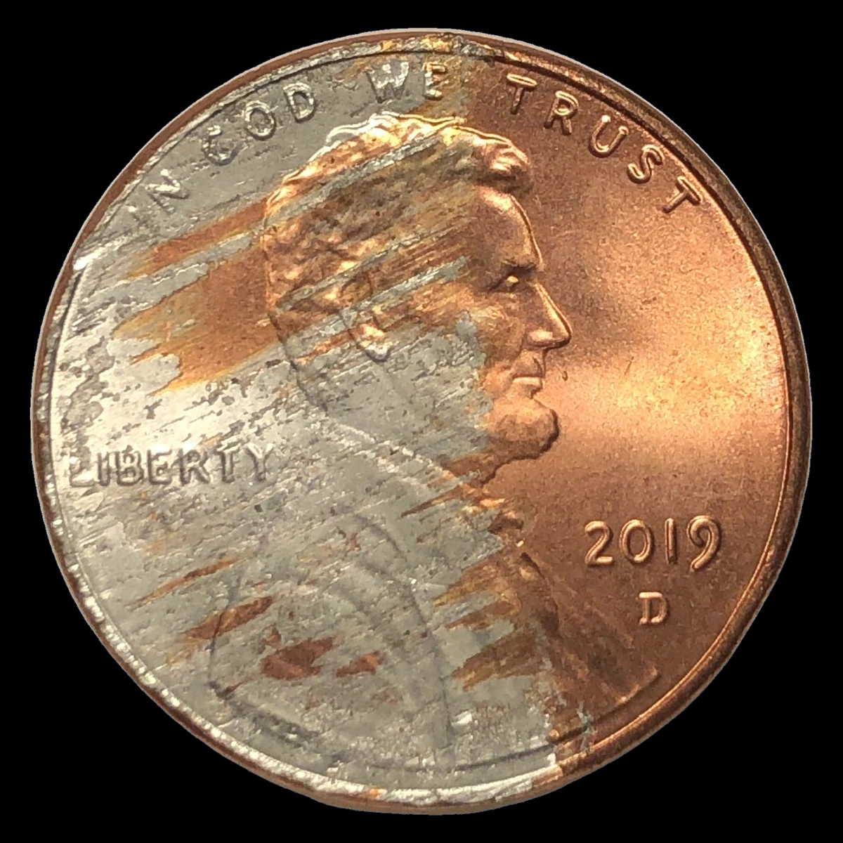 2019 Lincoln Penny: Copper Plating Defects
