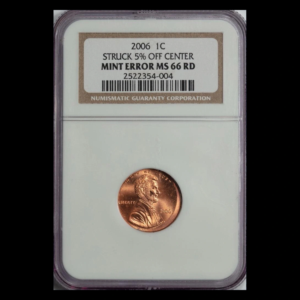 2006 Lincoln Penny: Off-Center Strike