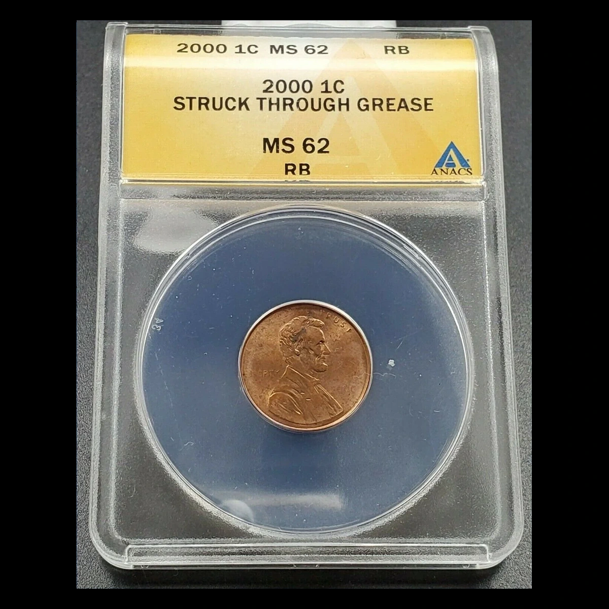 2000 Lincoln Penny: Struck-Through Error
