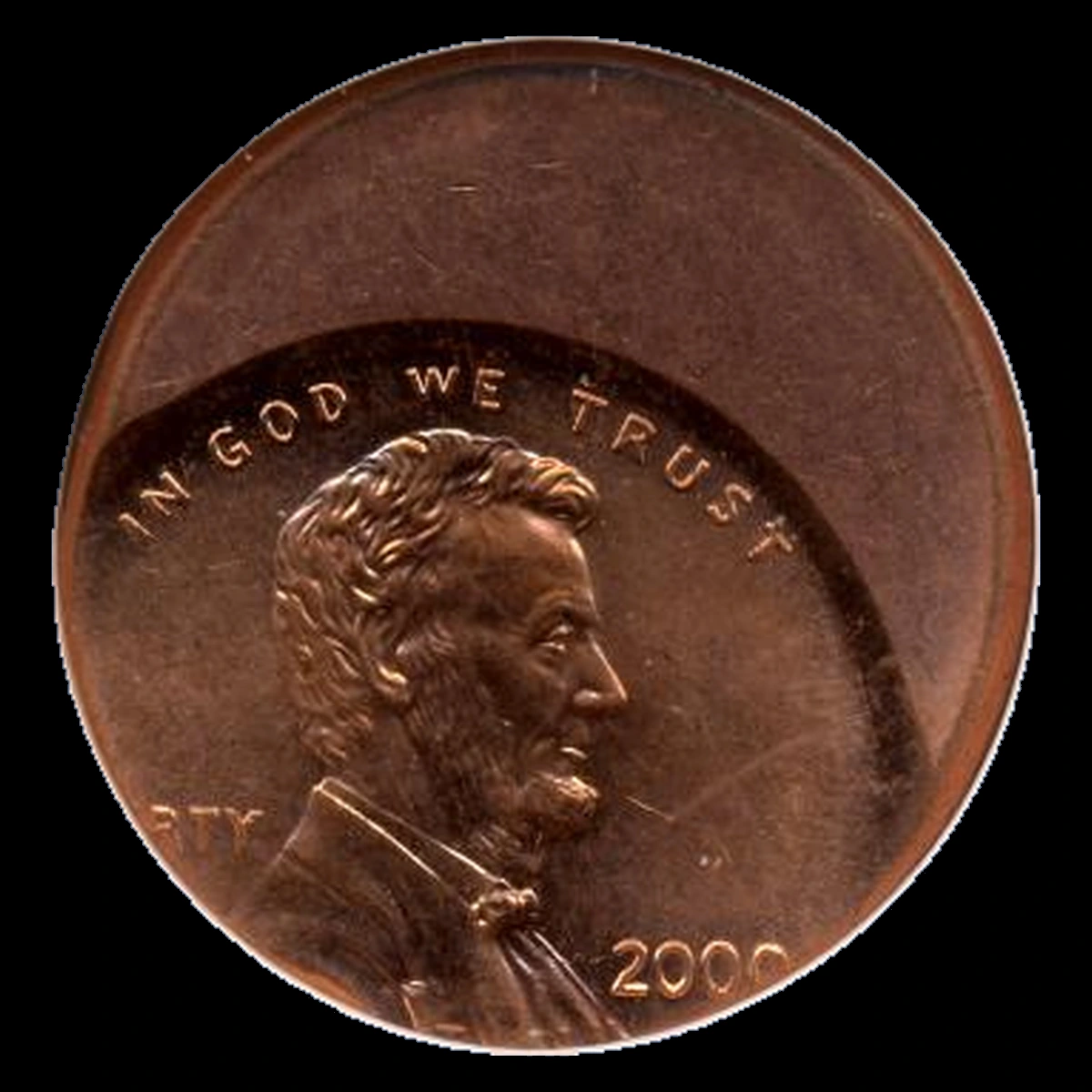 2000 Lincoln Penny: Off-Center Strike