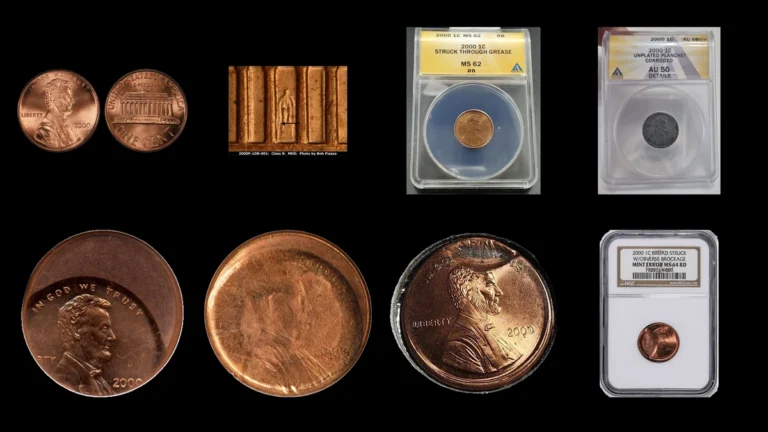 2000 Penny Errors — error coin photographs