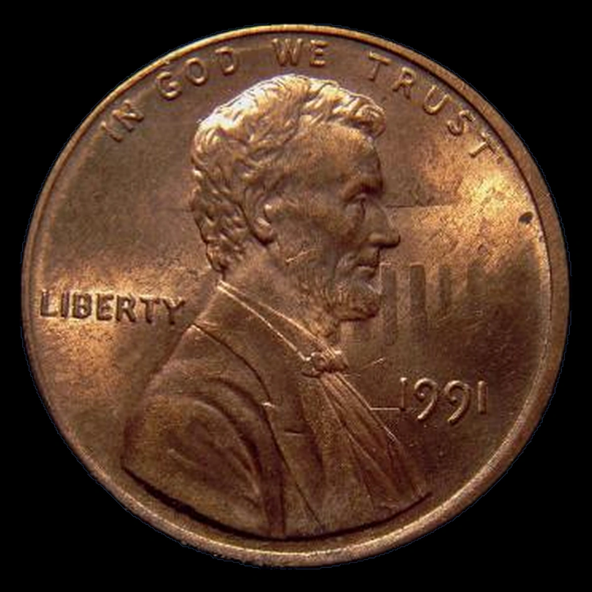 1991 Lincoln Penny: Clashed Dies