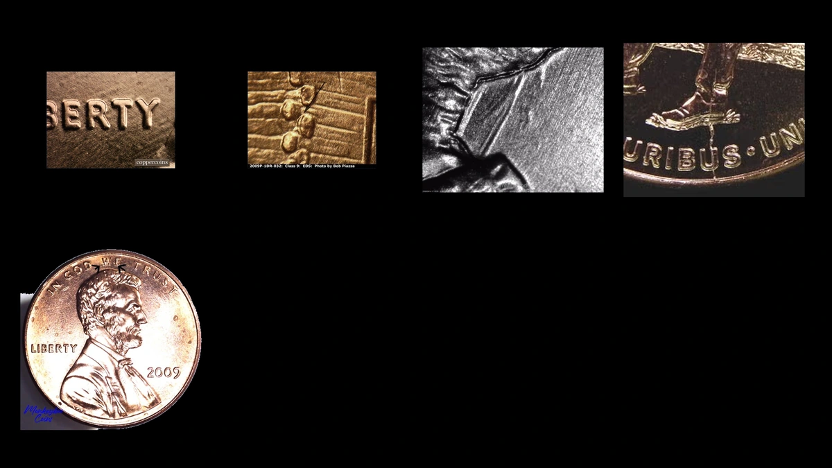 2009 Penny Errors — error coin photographs