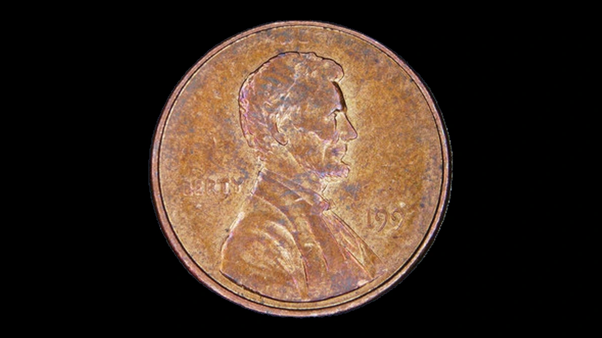 1992 Lincoln Penny: Struck-Through Error