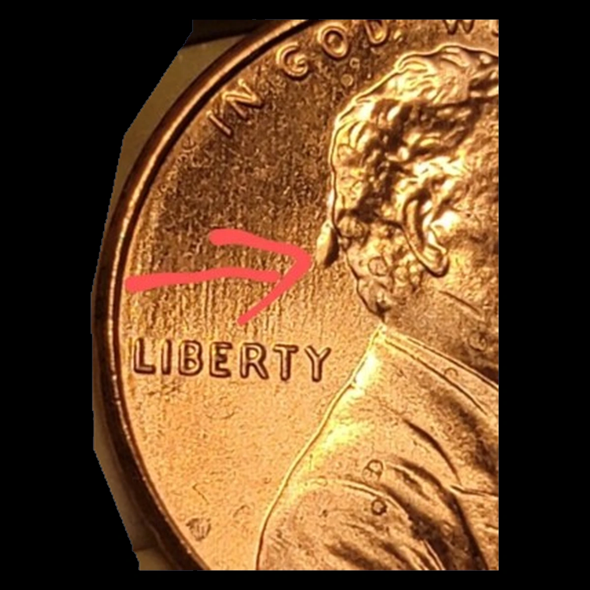 2013 Lincoln Penny: Die Crack / Die Chip