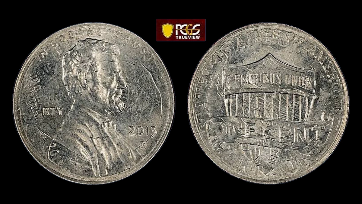 2013 Lincoln Cent (Modern): Overstrike / Double Denomination