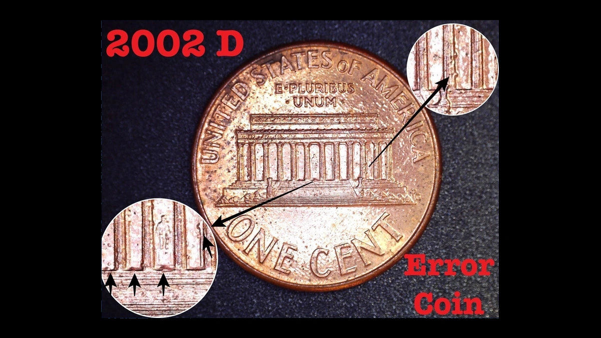 2002 Lincoln Penny: Die Crack / Die Chip