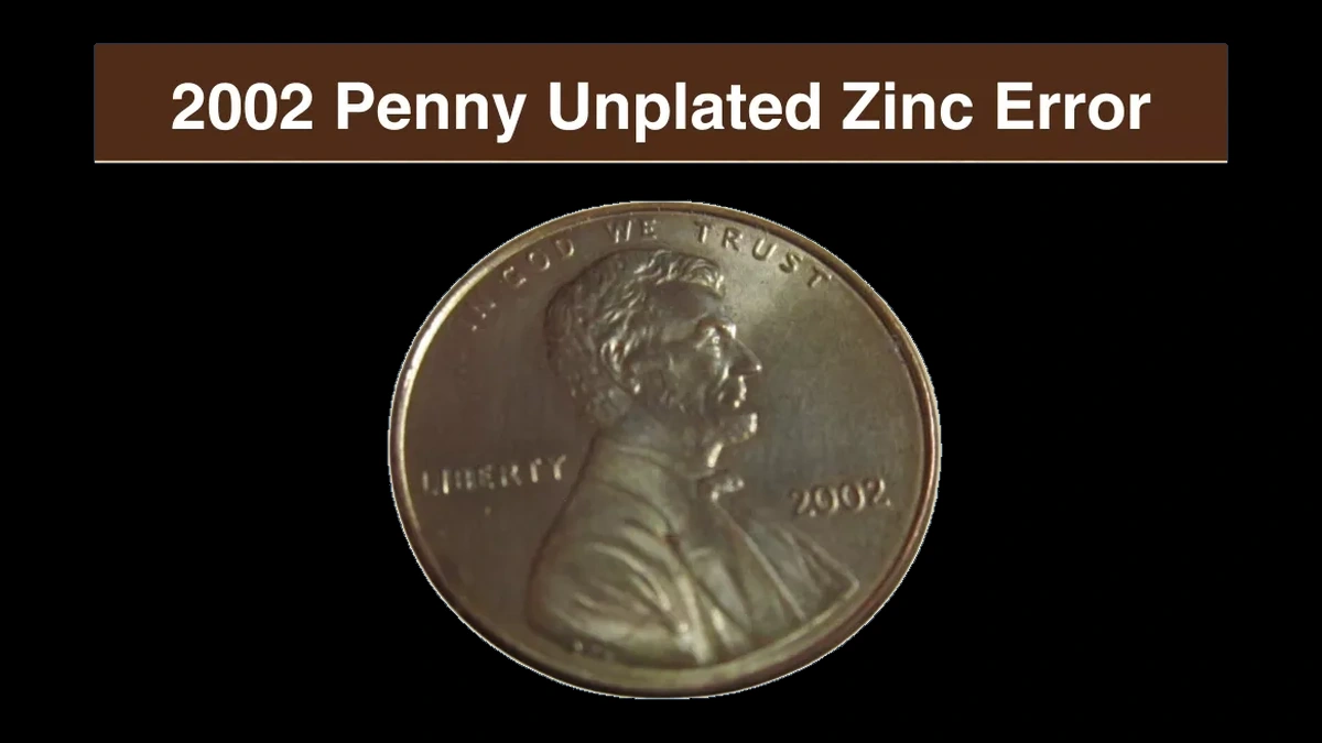 2002 Lincoln Penny: Unplated / Partly Unplated Planchet