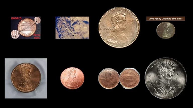 2002 Penny Errors — error coin photographs