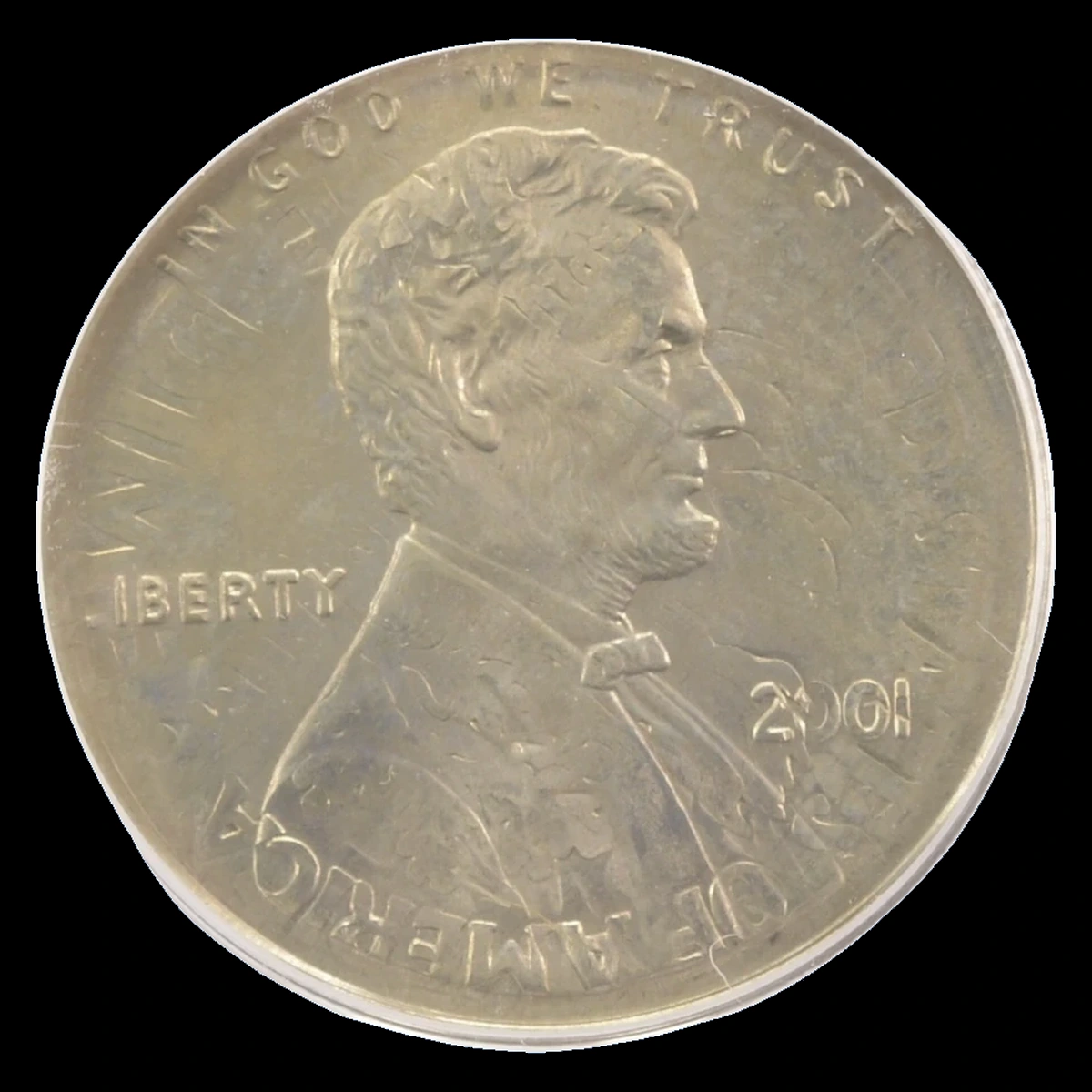 2001 Lincoln Penny: Wrong Planchet / Off-Metal Strike