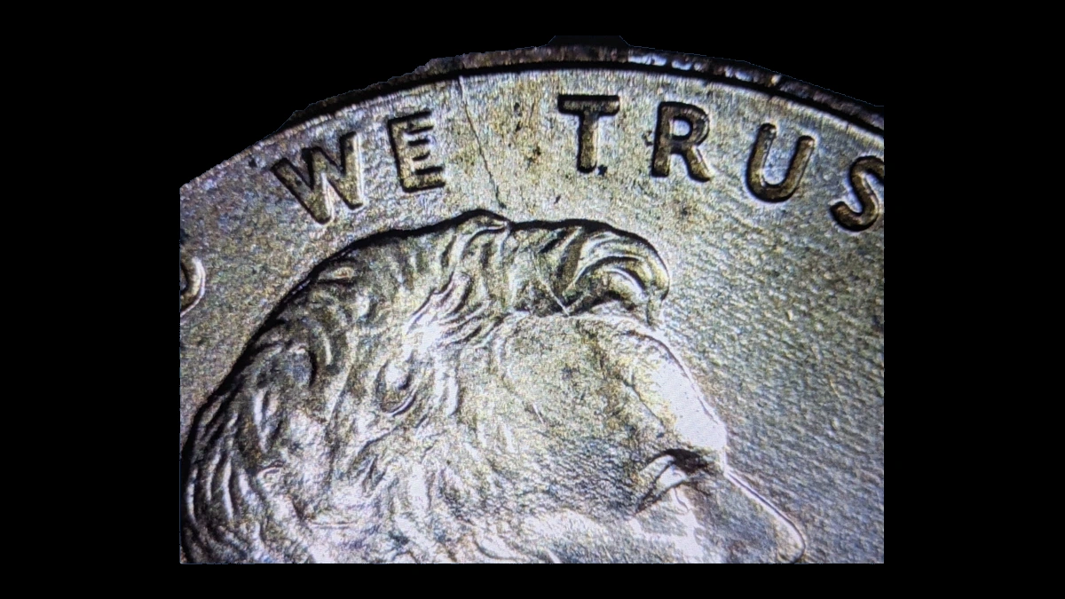 2001 Lincoln Penny: Die Crack / Die Chip