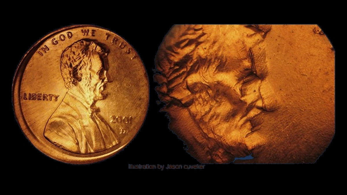 2001 Lincoln Cent (Modern): Machine Doubling