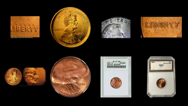 2001 Penny Errors — error coin photographs
