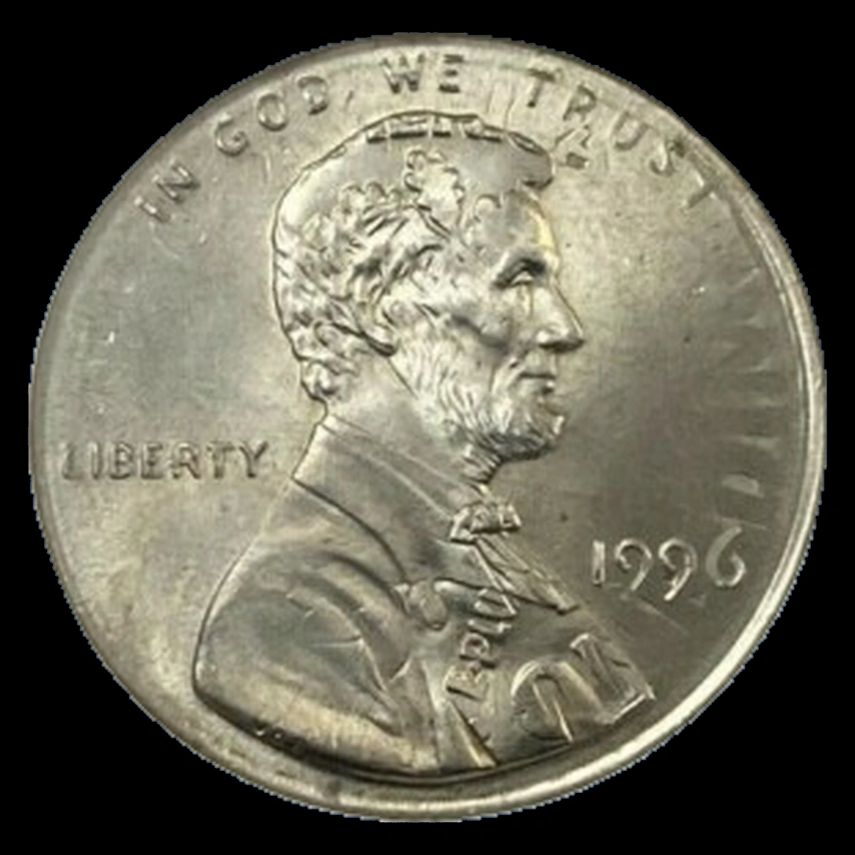 1996 Lincoln Penny: Cent Struck over a Dime