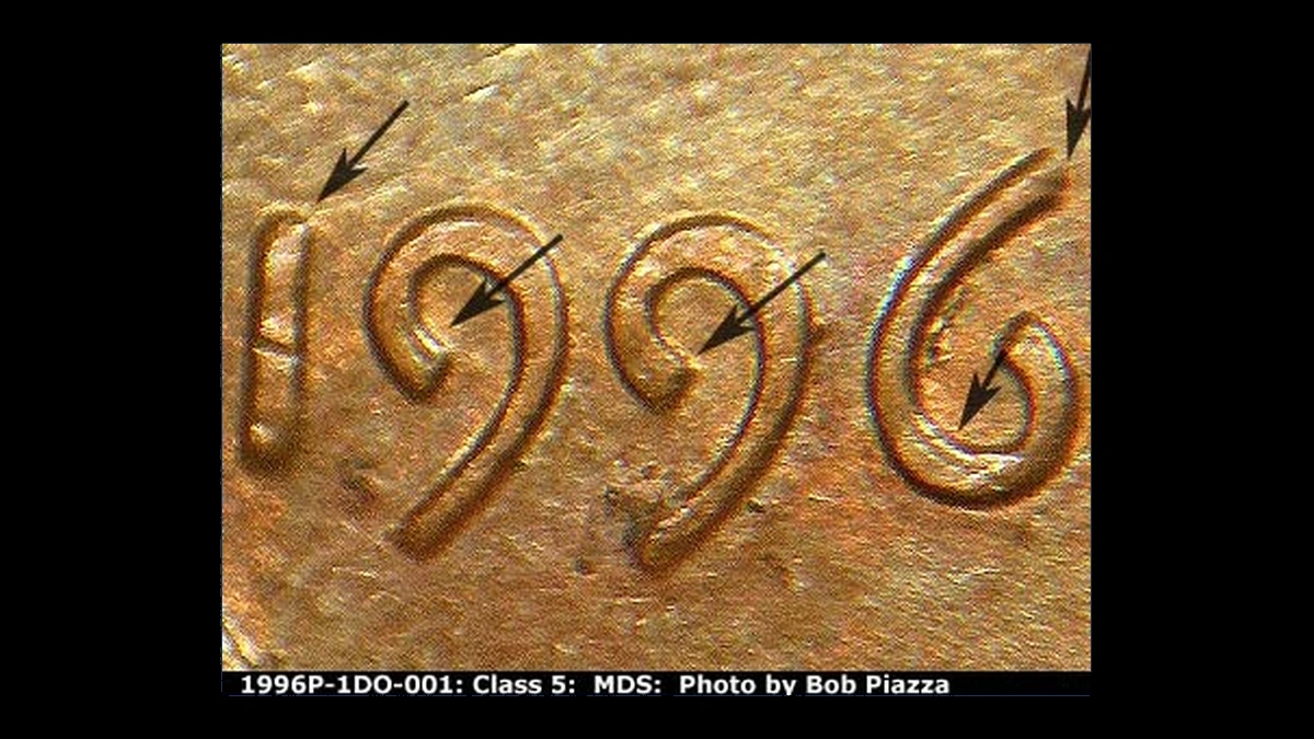 1996 Lincoln Penny: Doubled Die Obverse