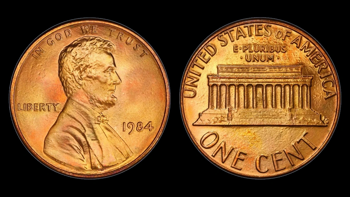 1984 Lincoln Penny: Doubled Ear Obverse