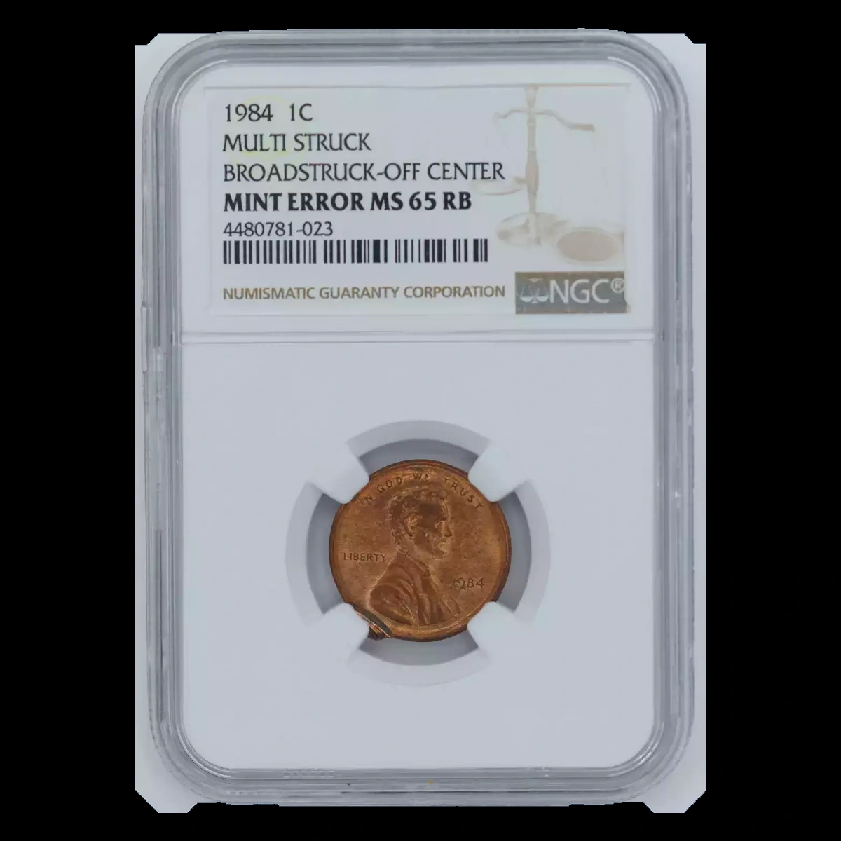 1984 Lincoln Penny: Double Strike