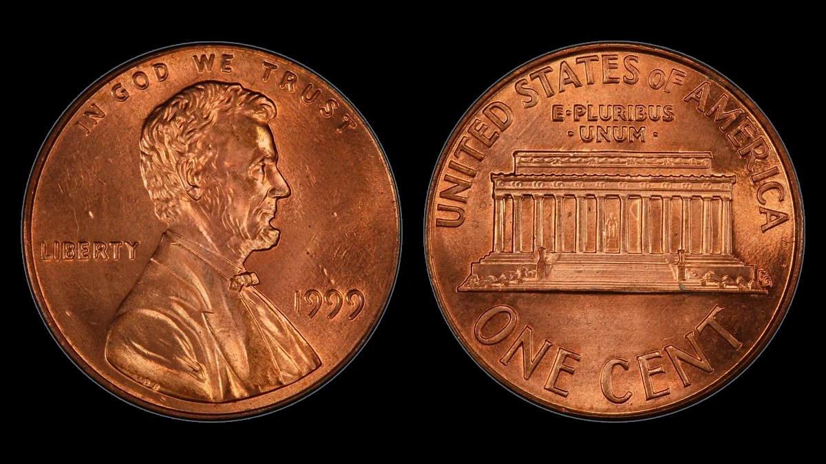 1999 Lincoln Penny: Wide AM circulation reverse