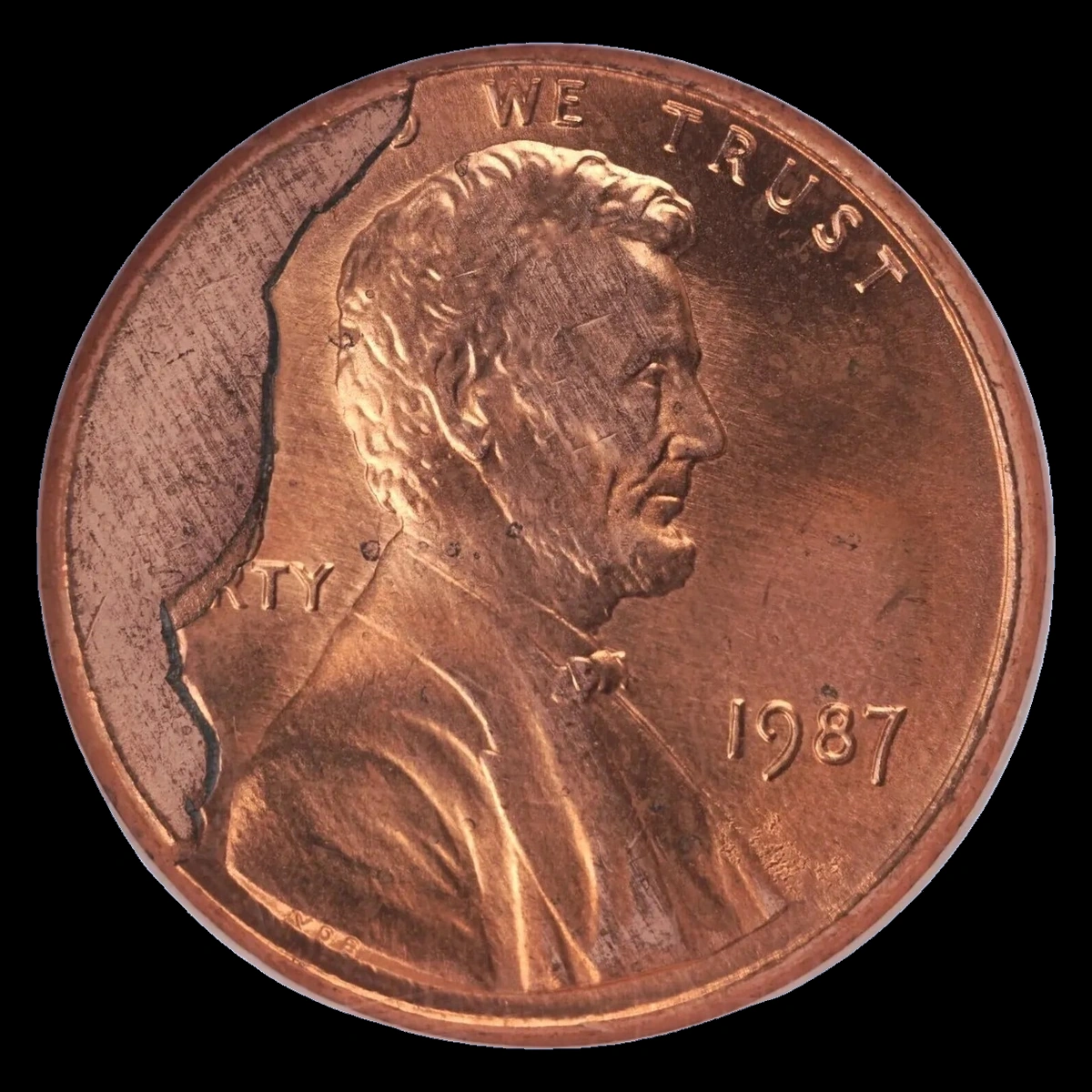 1987 Lincoln Penny: Die Cracks and Cuds