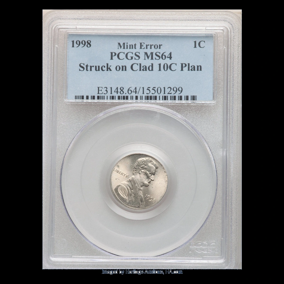 1998 Lincoln Penny: Wrong Planchet / Off-Metal Strike