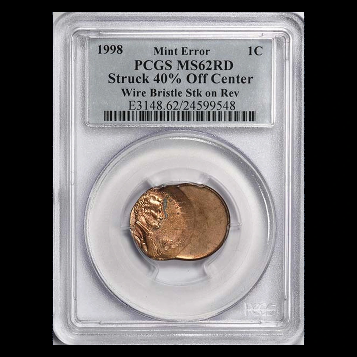 1998 Lincoln Penny: Off-Center Strike