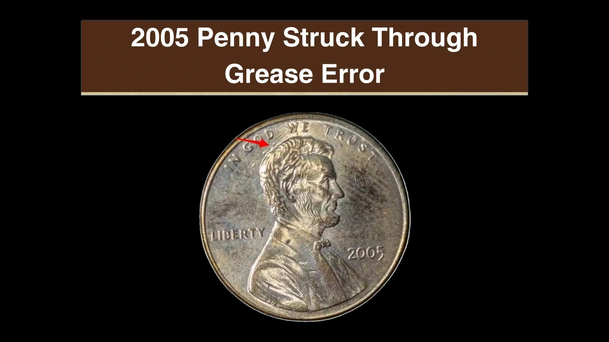 2005 Lincoln Penny: Struck-Through Error