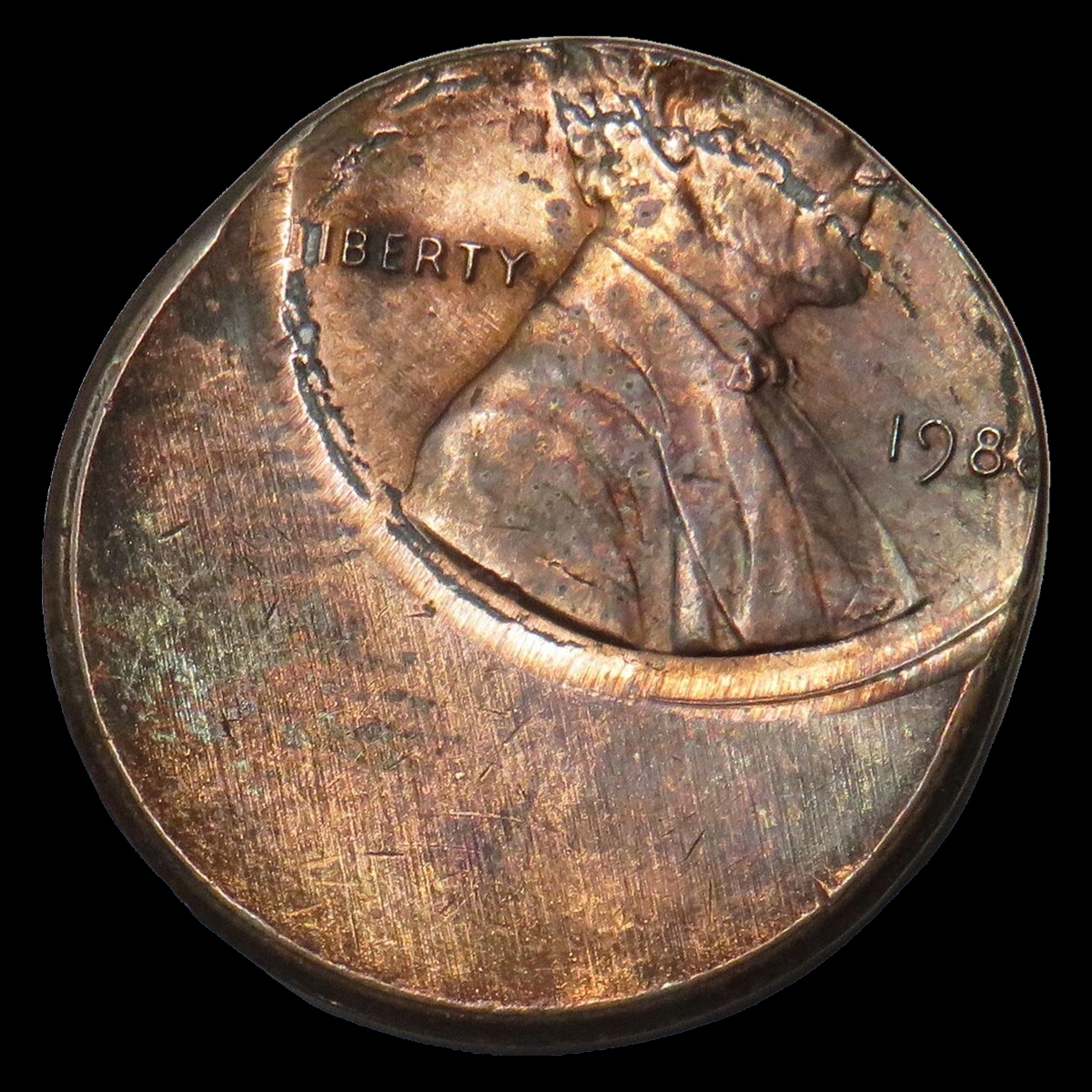 1988 Lincoln Penny: Off-Center Strike