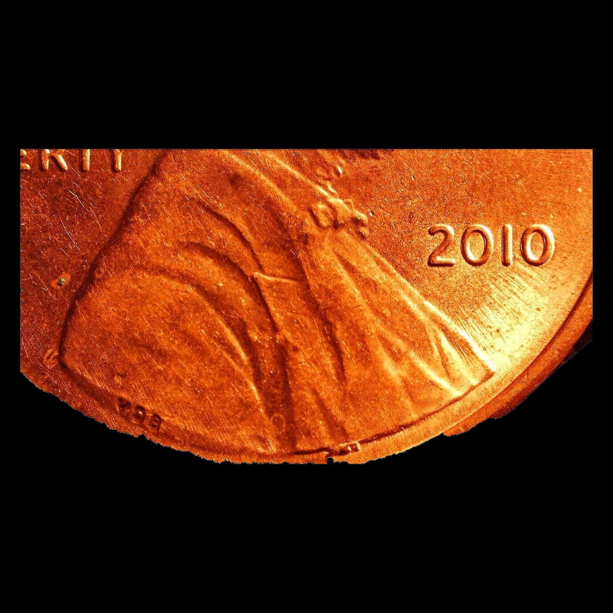 2010 Lincoln Penny: Die Crack / Die Chip