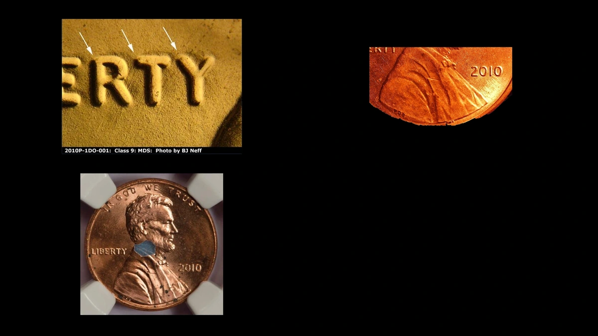 2010 Penny Errors — error coin photographs