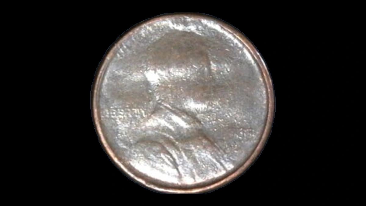 1983 Lincoln Penny: Struck Through a Capped Die