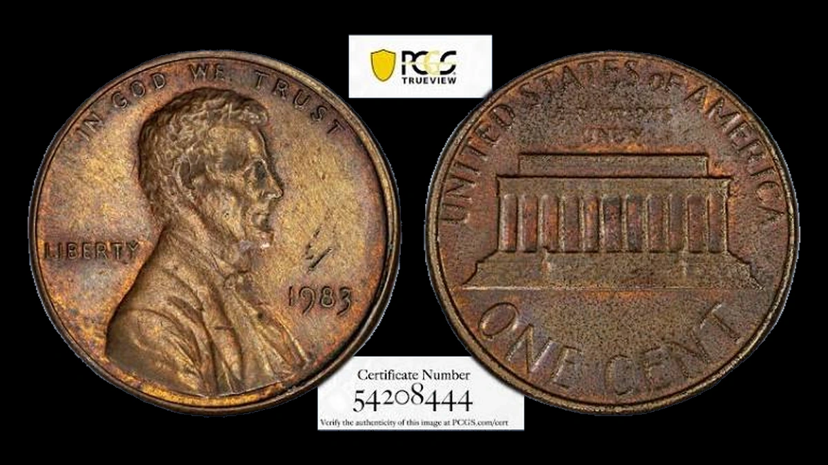1983 Lincoln Cent (Modern): Planchet Flaw