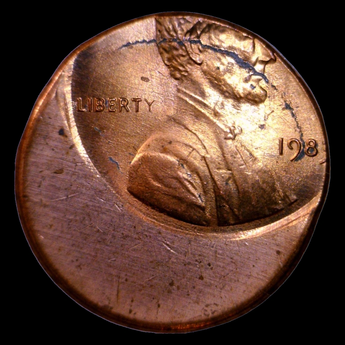 1983 Lincoln Penny: Off-Center Strike