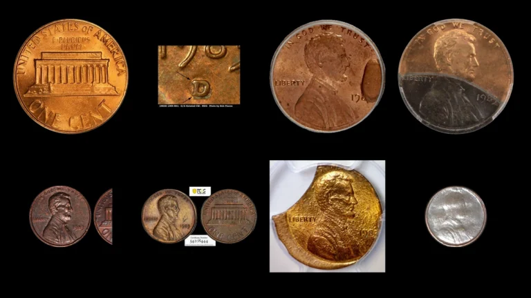 1983 Penny Errors — error coin photographs