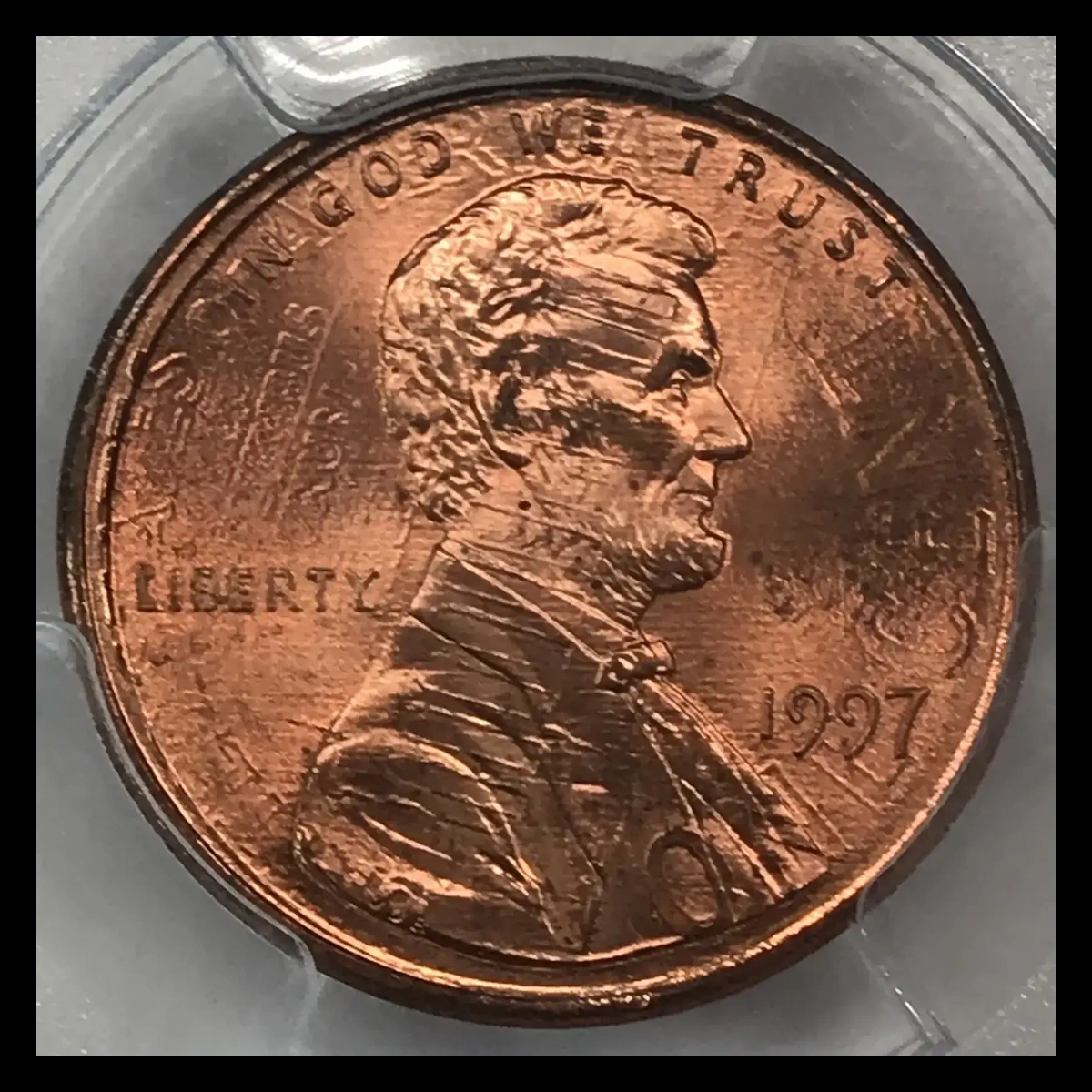 1997 Lincoln Penny: Double Strike with Displaced Impression